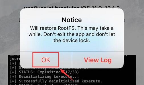 RootFS Restore