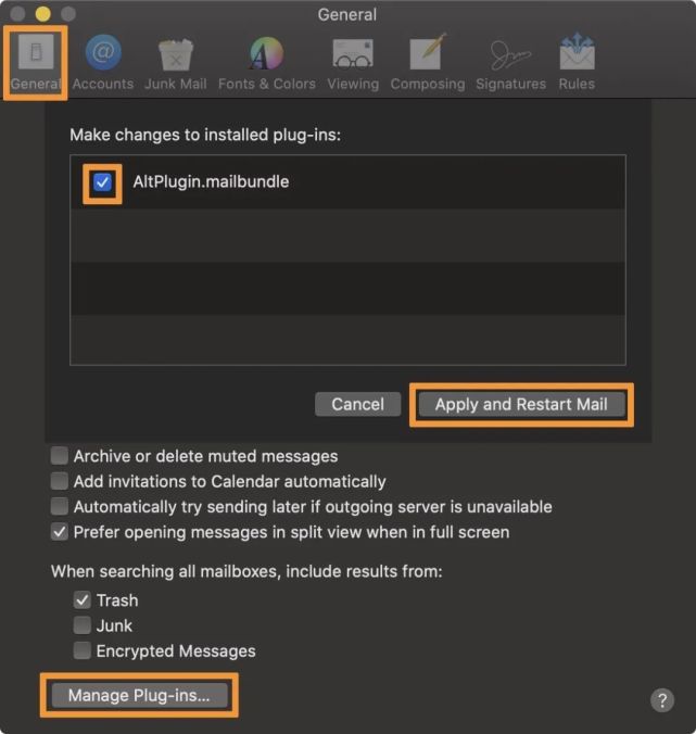 AltStore mac Mail Plug-in 4