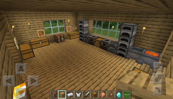 Minecraft bedroom ideas in game