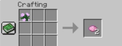 Pink Dye Minecraft Crafting Guide